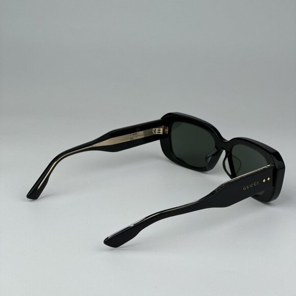 Gucci GG1531SK 001 BRAND NEW Sunglasses Black Grey Unisex Rectangle - Picture 11 of 14
